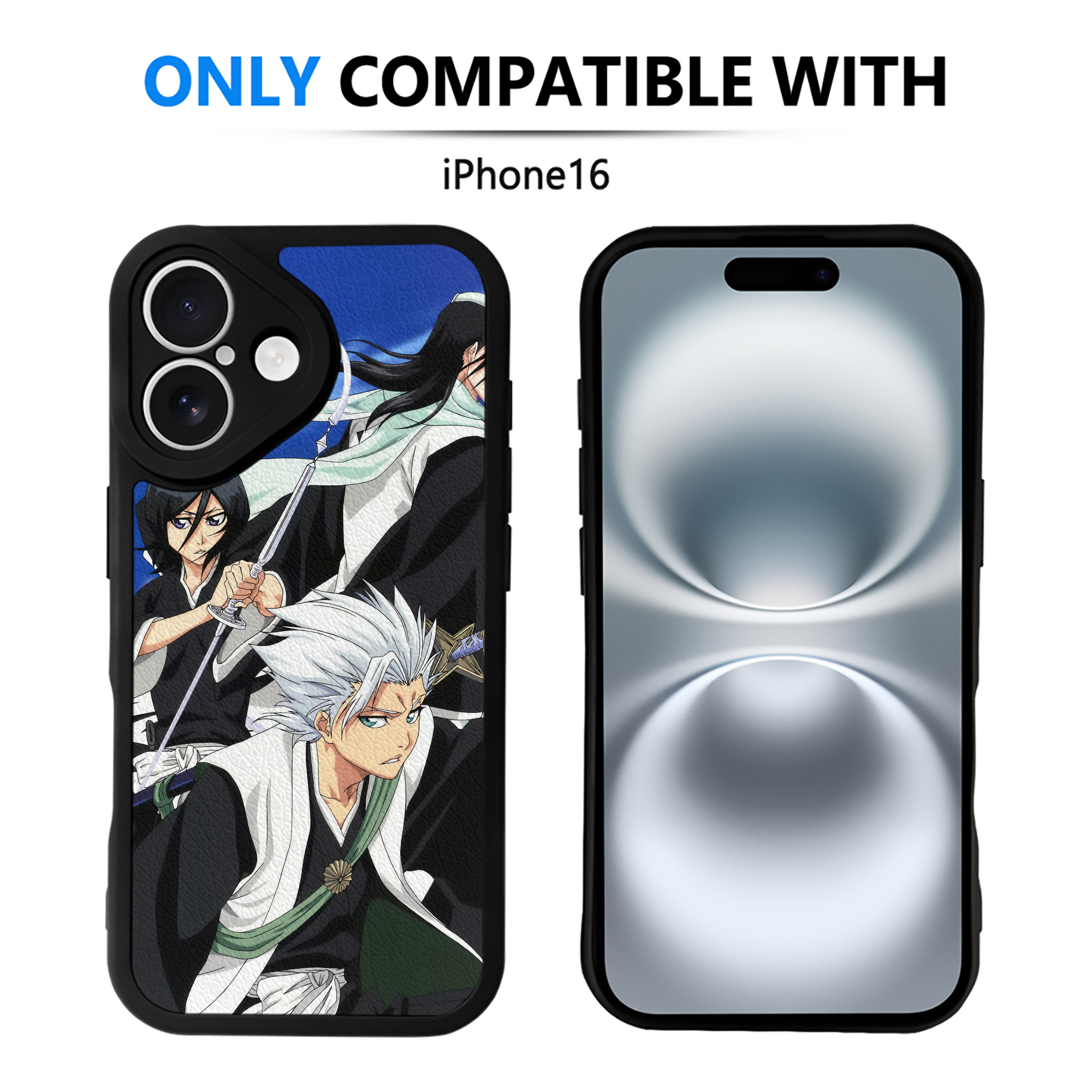 （画像用） ブリーチ BLEACH 【iPhone 16シリーズ対応】シリコンスマホケース（レザー調） 材質：シリコン